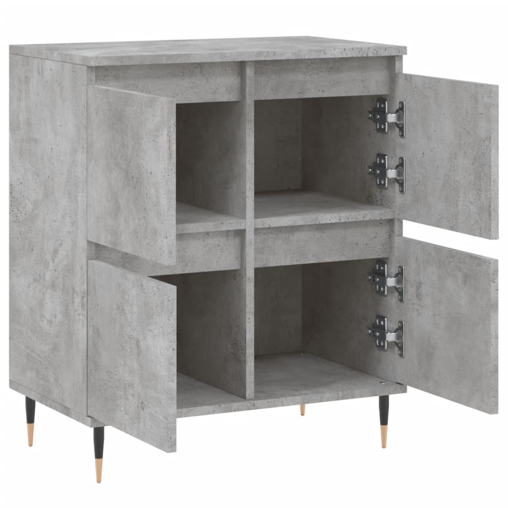 Sideboard Betongrau 60x35x70 cm Holzwerkstoff
