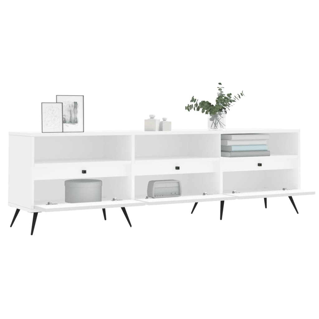 TV-Schrank Weiß 150x30x44,5 cm Holzwerkstoff