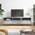 TV-Schrank Betongrau 150x30x44,5 cm Holzwerkstoff