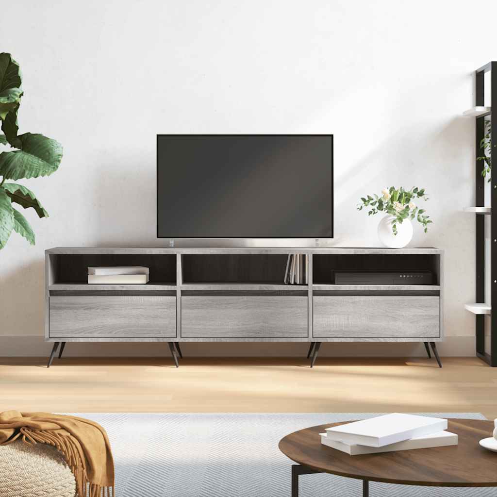 TV-Schrank Grau Sonoma 150x30x44,5 cm Holzwerkstoff