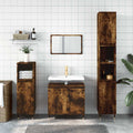 Badschrank Räuchereiche 65x33x60 cm Holzwerkstoff