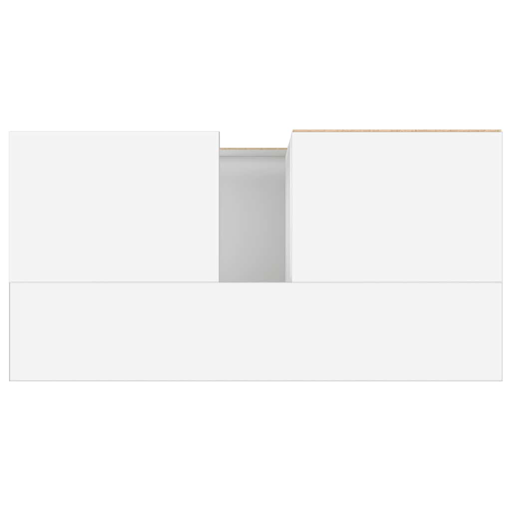 Badschrank Weiß 65x33x60 cm Holzwerkstoff