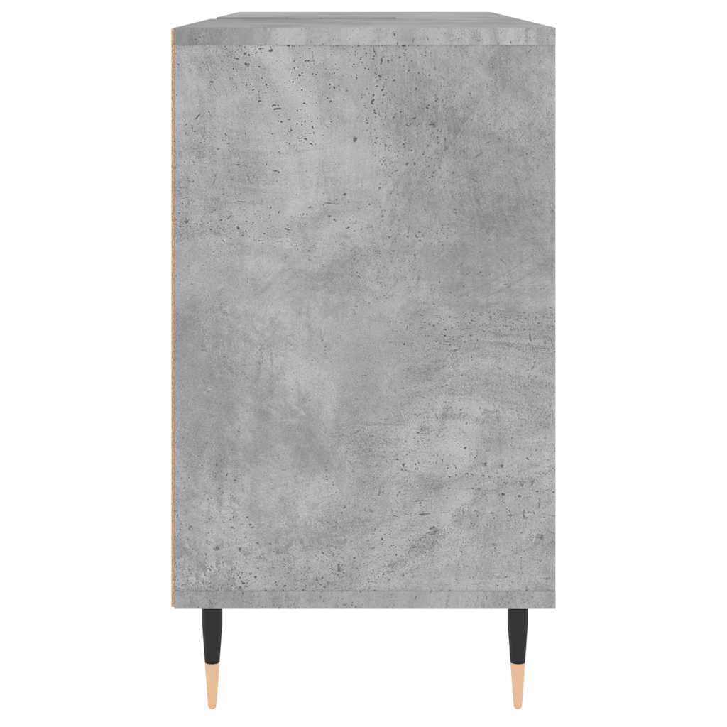 Badschrank Betongrau 80x33x60 cm Holzwerkstoff
