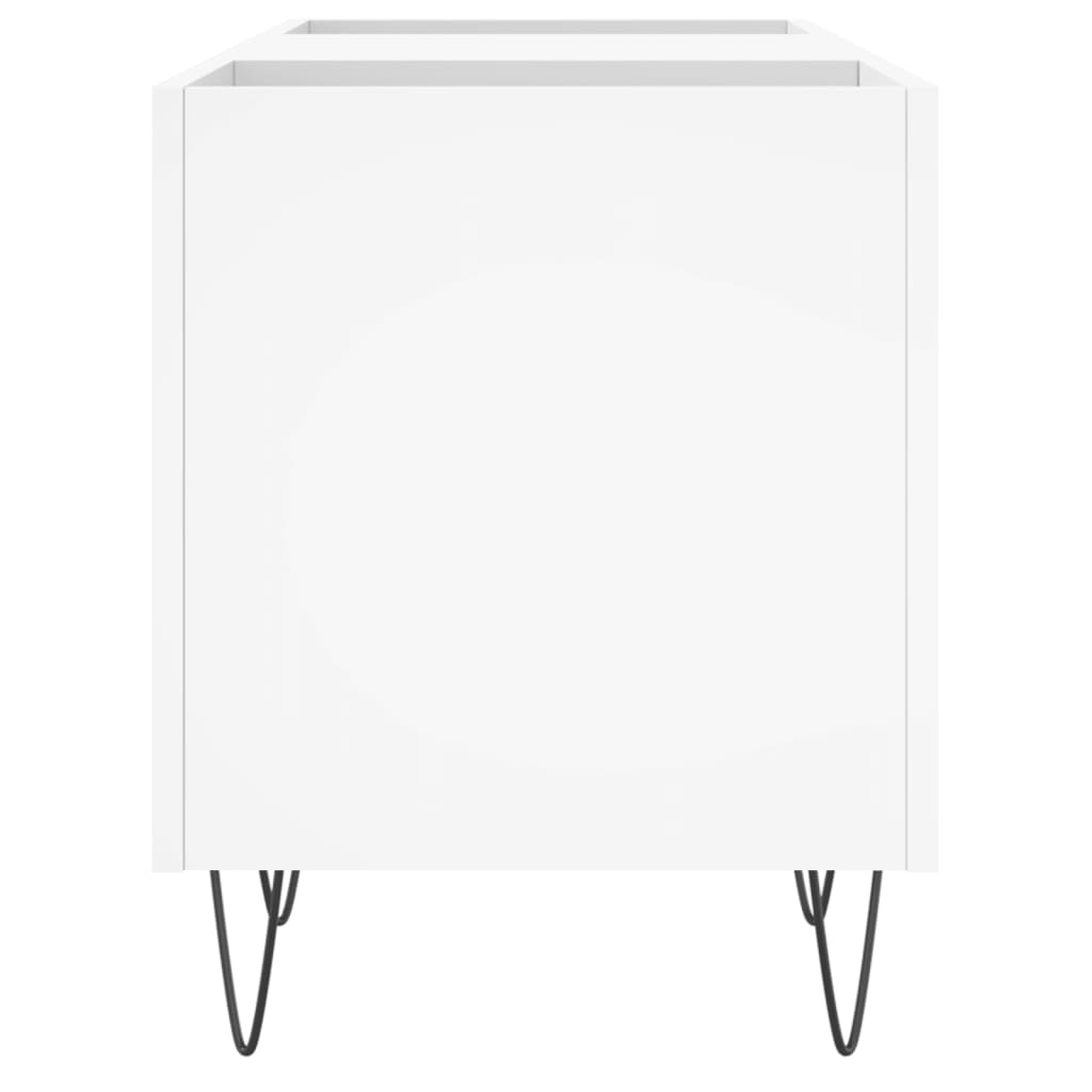 Plattenschrank Weiß 121x38x48 cm Holzwerkstoff