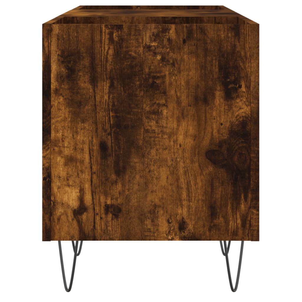 Plattenschrank Räuchereiche 121x38x48 cm Holzwerkstoff
