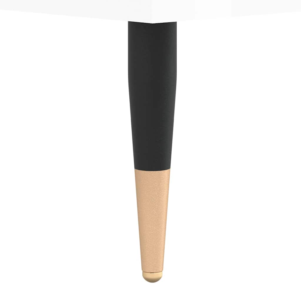 Plattenschrank Hochglanz-Weiß 85x38x48 cm Holzwerkstoff