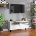 TV-Schrank Hochglanz-Weiß 100x34,5x44,5 cm Holzwerkstoff