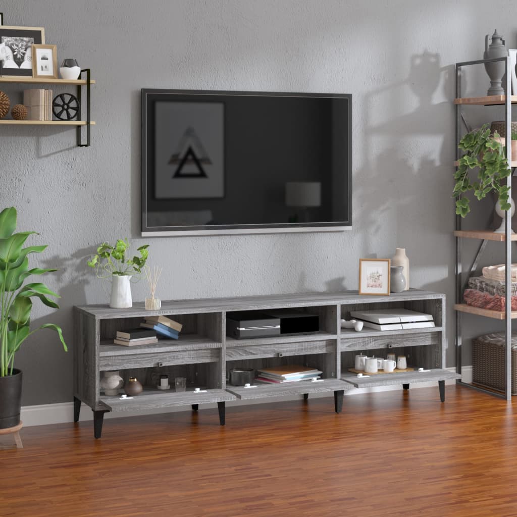 TV-Schrank Grau Sonoma 150x30x44,5 cm Holzwerkstoff