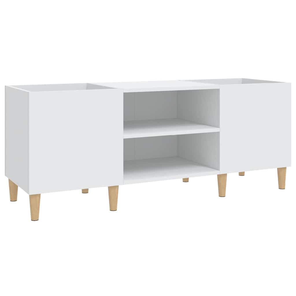 Plattenschrank Weiß 121 x 38 x 48 cm Holzwerkstoff