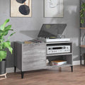 Plattenschrank Grau Sonoma 84,5x38x48 cm Holzwerkstoff