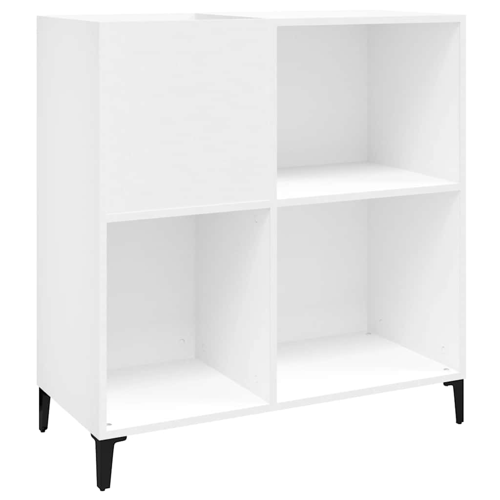 Plattenschrank Weiß 84,5x38x89 cm Holzwerkstoff