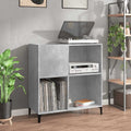 Plattenschrank Betongrau 84,5x38x89 cm Holzwerkstoff