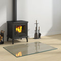 Feuerstelle Glasplatte Transparent 80 x 60 cm Glas