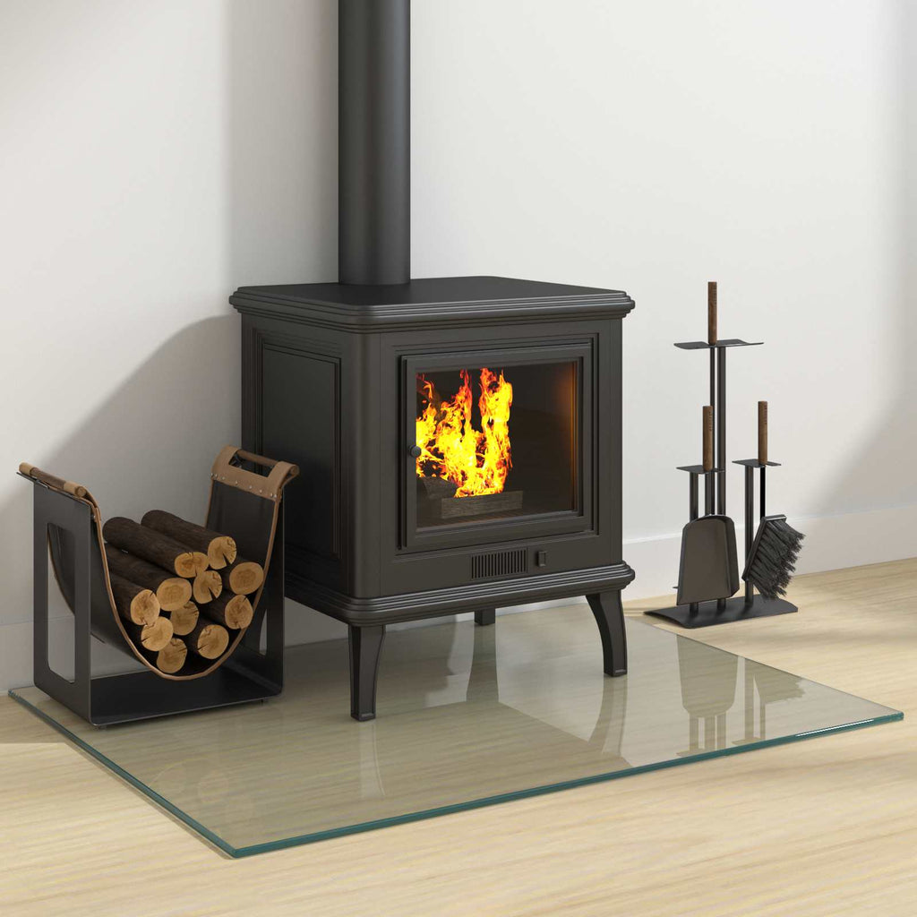 Feuerstelle Glasplatte Transparent 80 x 60 cm Glas