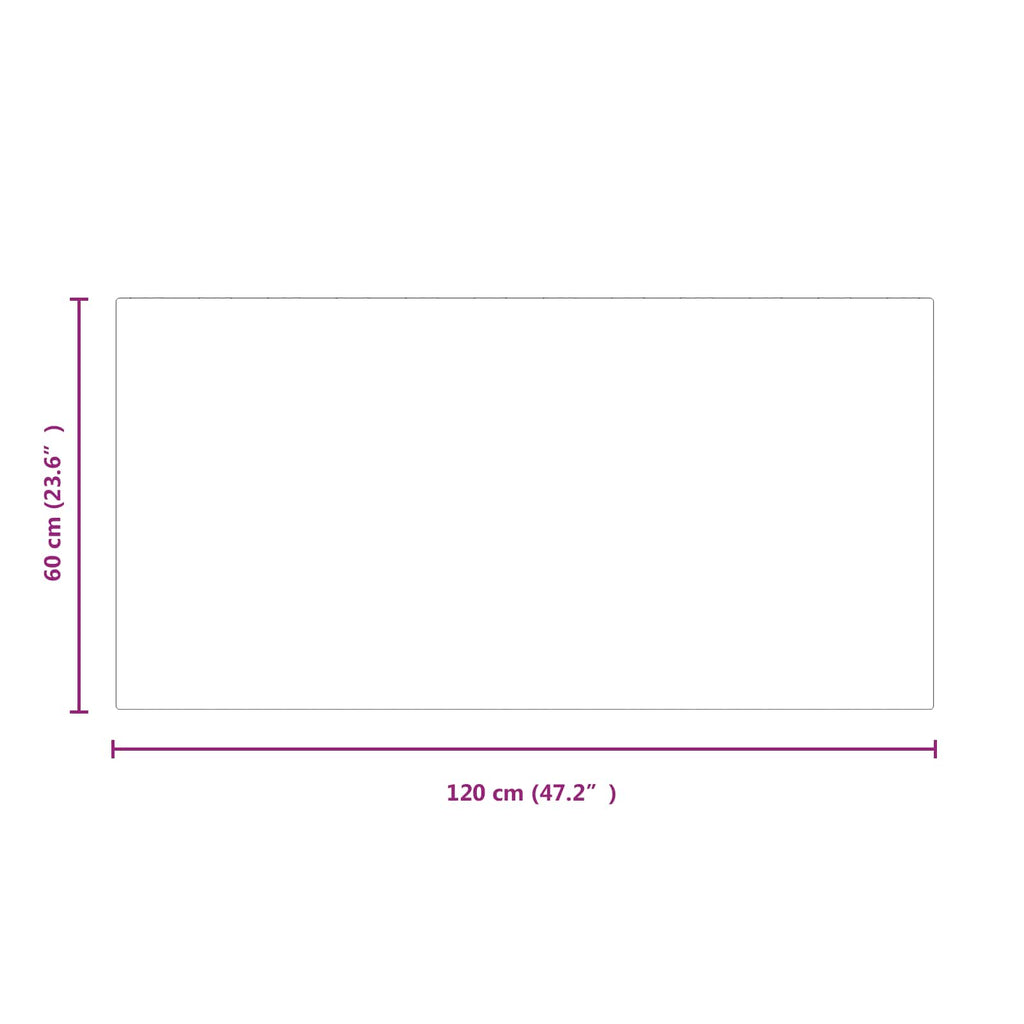 Feuerstelle Glasplatte Transparent 120 x 60 cm Glas