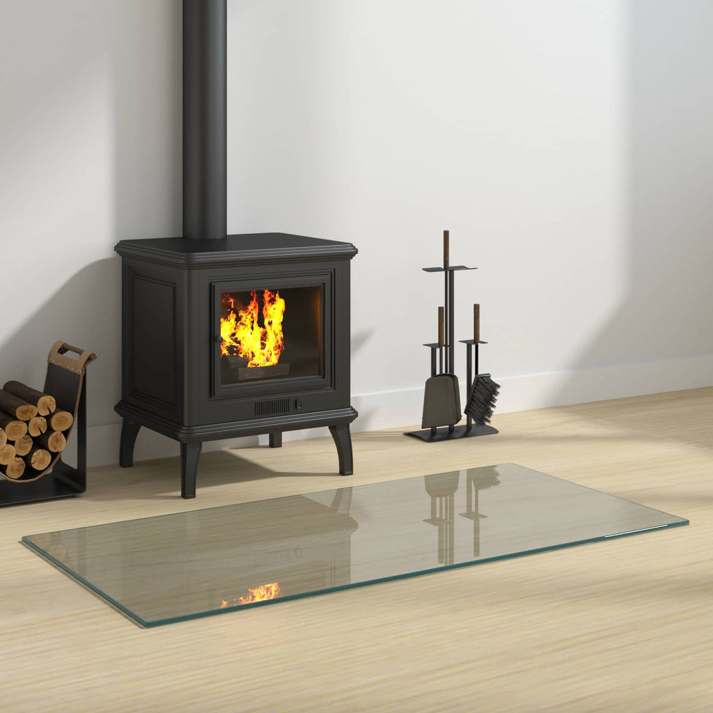 Feuerstelle Glasplatte Transparent 100 x 50 cm Glas