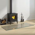 Feuerstelle Glasplatte Transparent 120 x 50 cm Glas