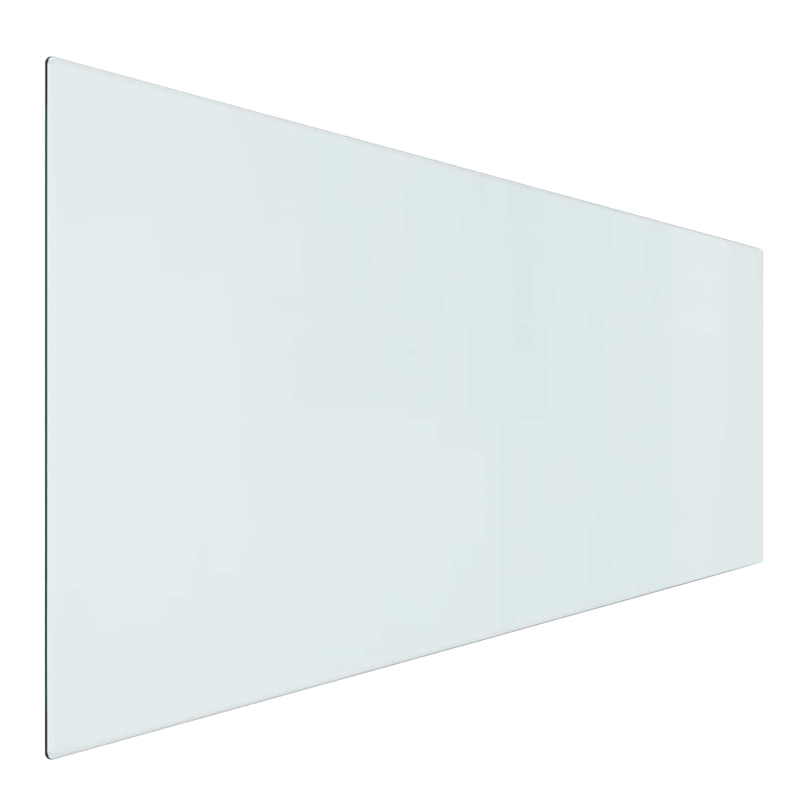 Feuerstelle Glasplatte Transparent 120 x 50 cm Glas