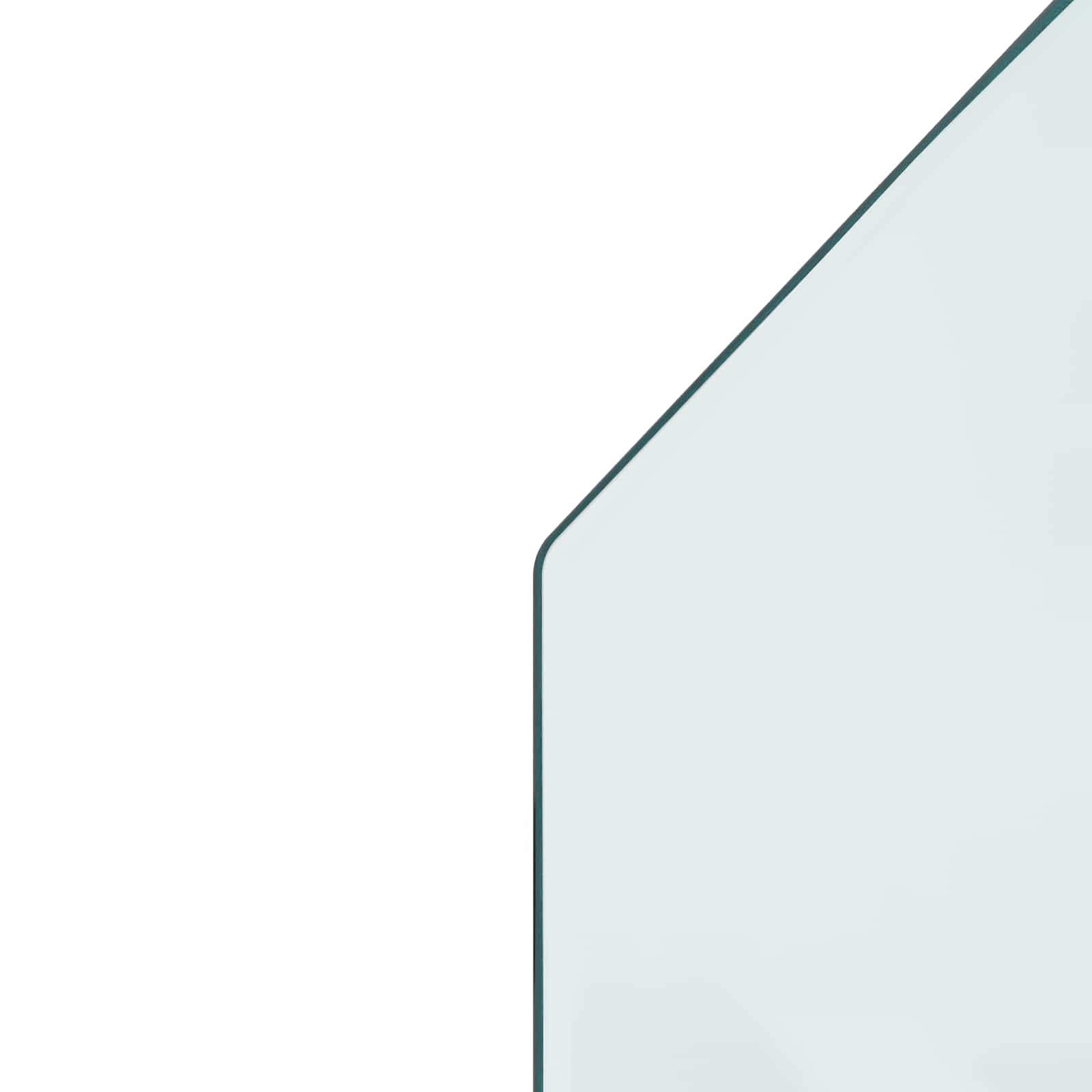 Feuerstelle Glasplatte Transparent 100 x 60 cm Glas