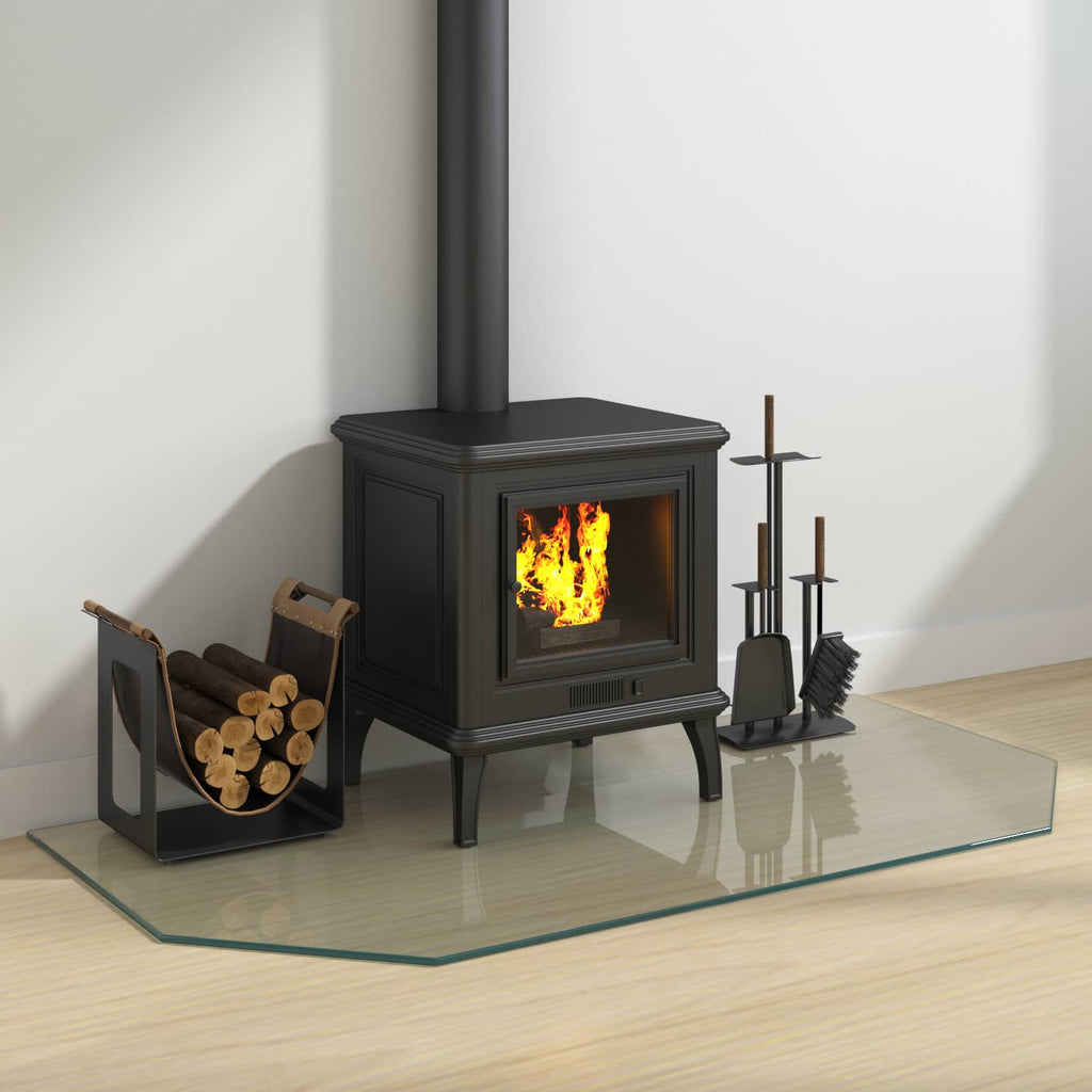 Feuerstelle Glasplatte Transparent 120 x 60 cm Glas