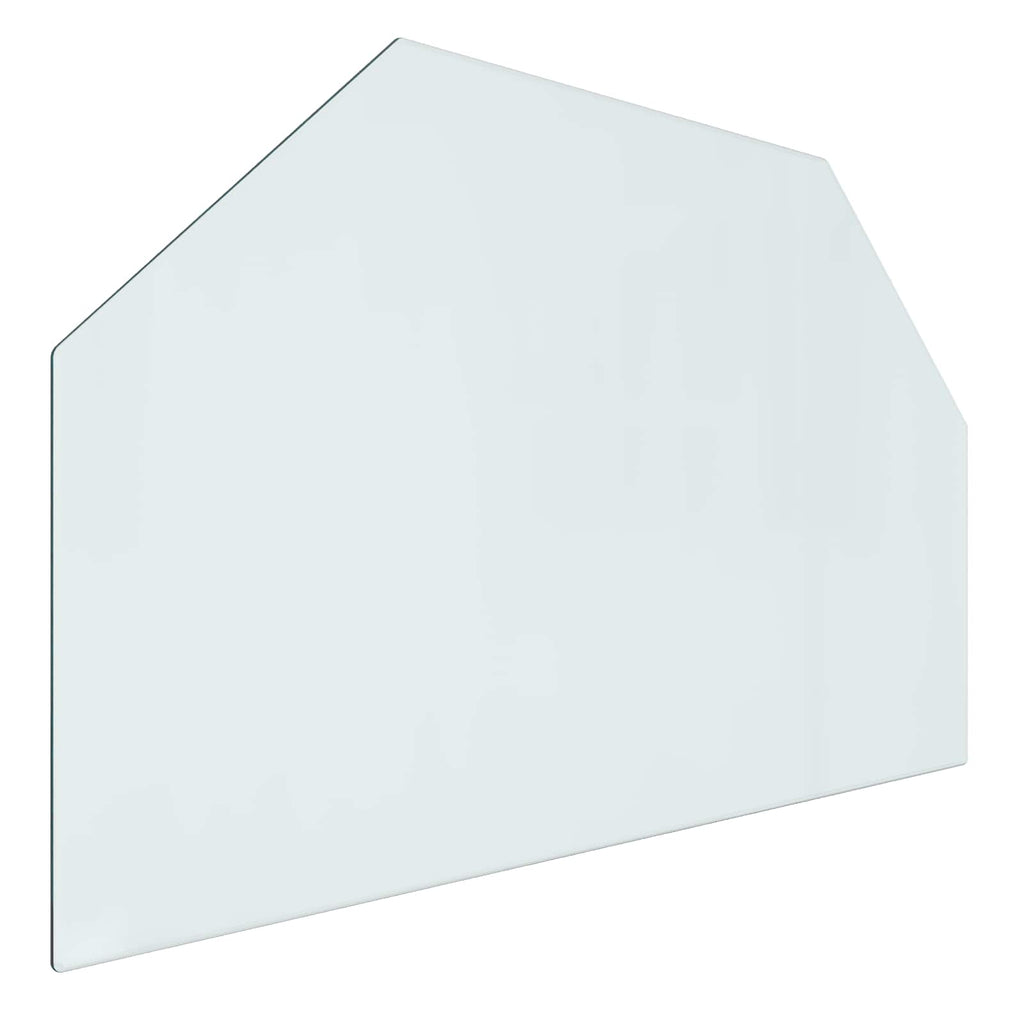 Feuerstelle Glasplatte Transparent 80 x 50 cm Glas