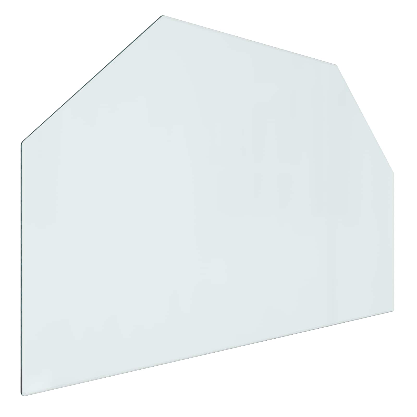 Feuerstelle Glasplatte Transparent 80 x 50 cm Glas