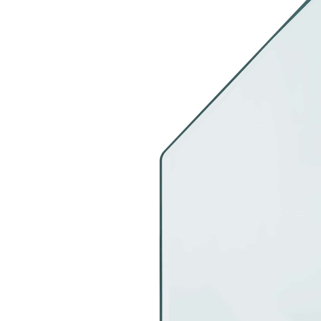 Feuerstelle Glasplatte Transparent 80 x 60 cm Glas