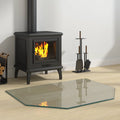 Feuerstelle Glasplatte Transparent 80 x 60 cm Glas