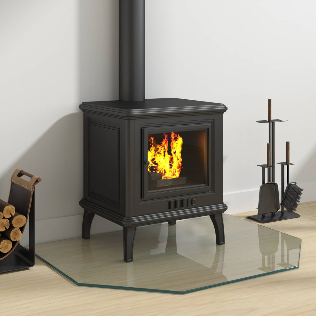 Feuerstelle Glasplatte Transparent 80 x 60 cm Glas