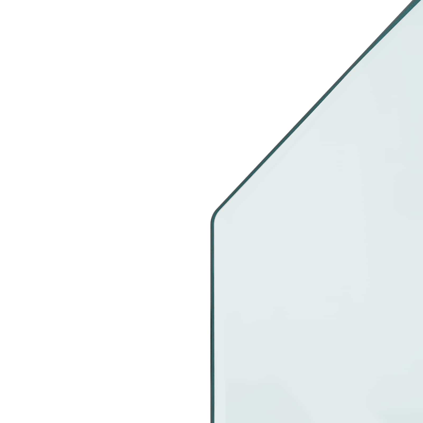 Feuerstelle Glasplatte Transparent 100 x 50 cm Glas