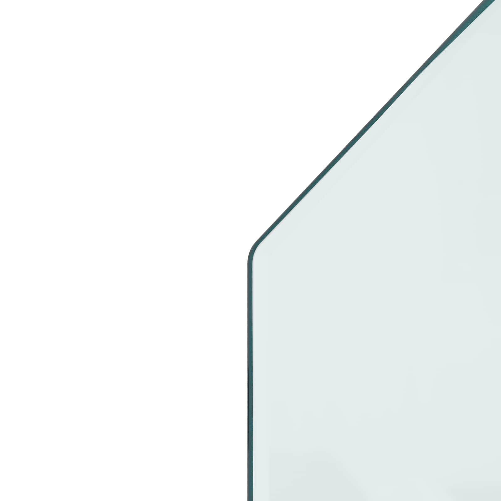 Feuerstelle Glasplatte Transparent 120 x 50 cm Glas
