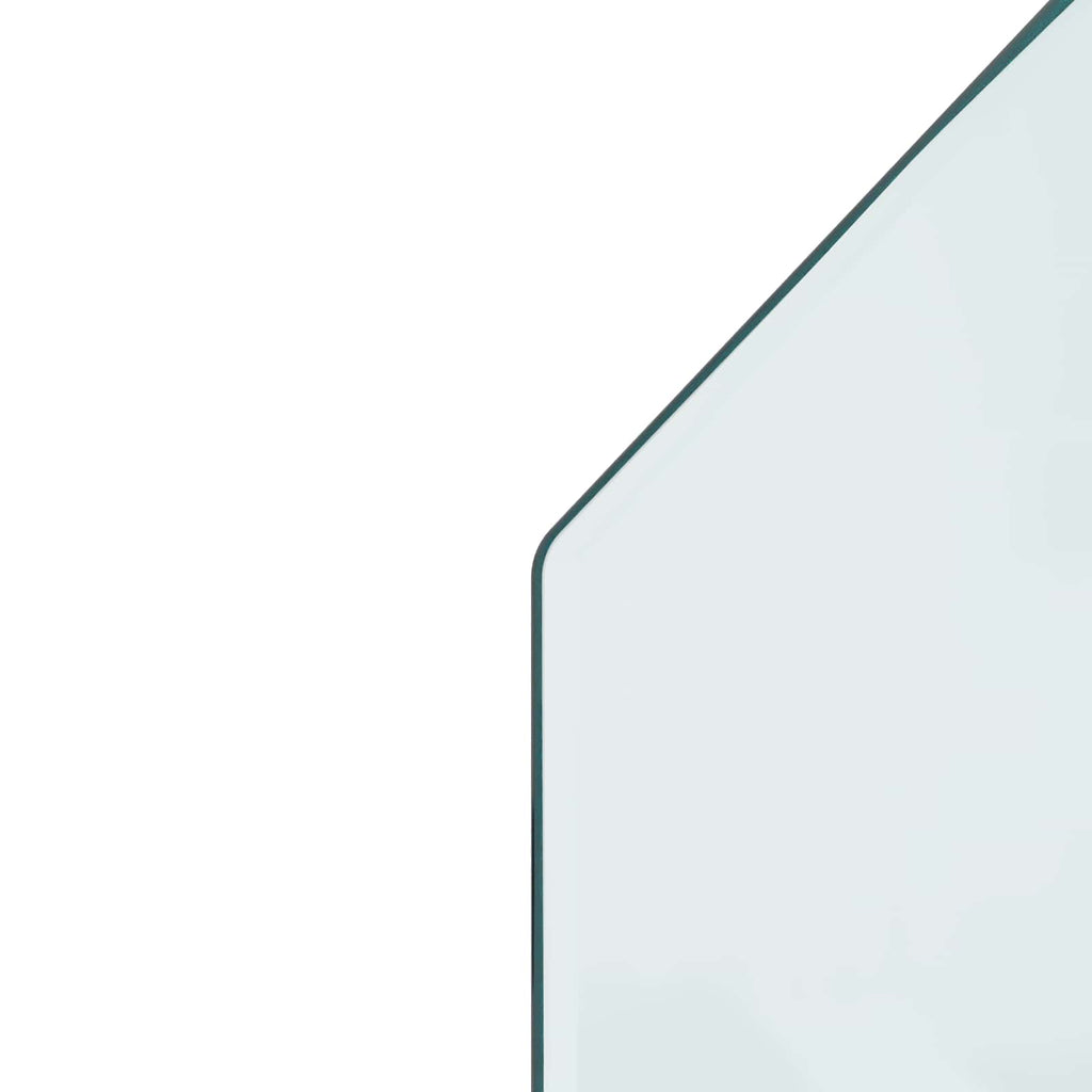 Feuerstelle Glasplatte Transparent 120 x 60 cm Glas