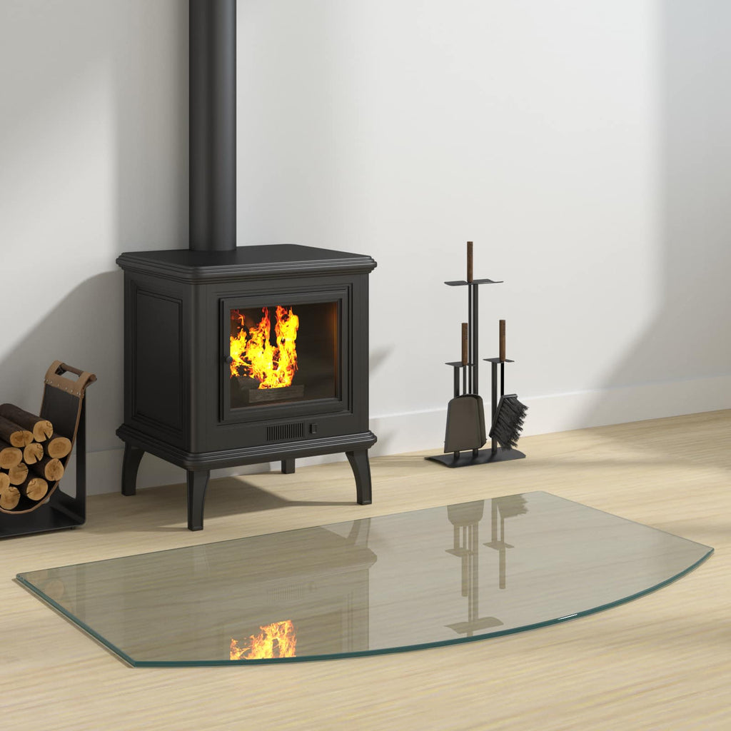 Feuerstelle Glasplatte Transparent 100 x 60 cm Glas