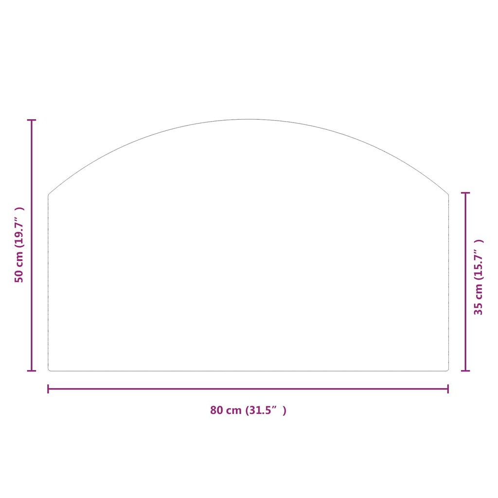 Feuerstelle Glasplatte Transparent 80 x 50 cm Glas
