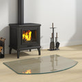 Feuerstelle Glasplatte Transparent 80 x 60 cm Glas