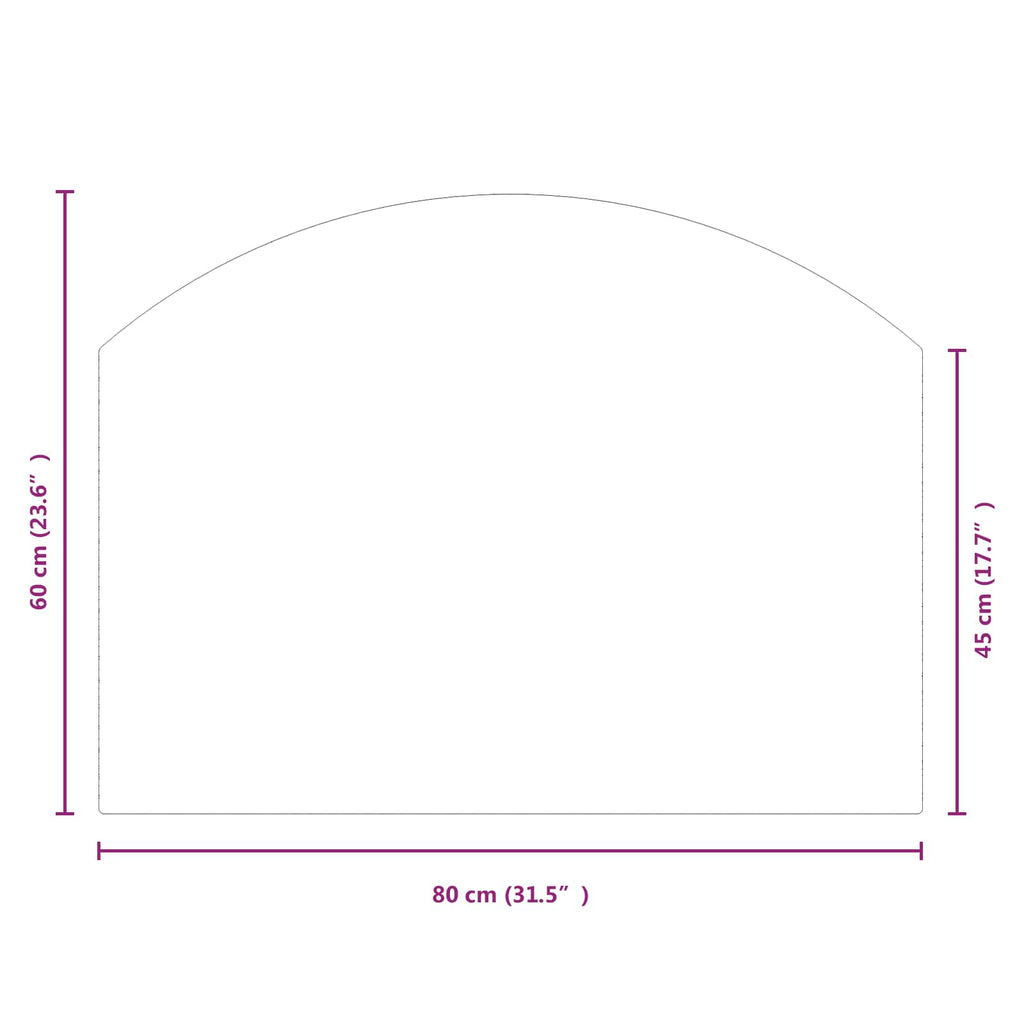 Feuerstelle Glasplatte Transparent 80 x 60 cm Glas
