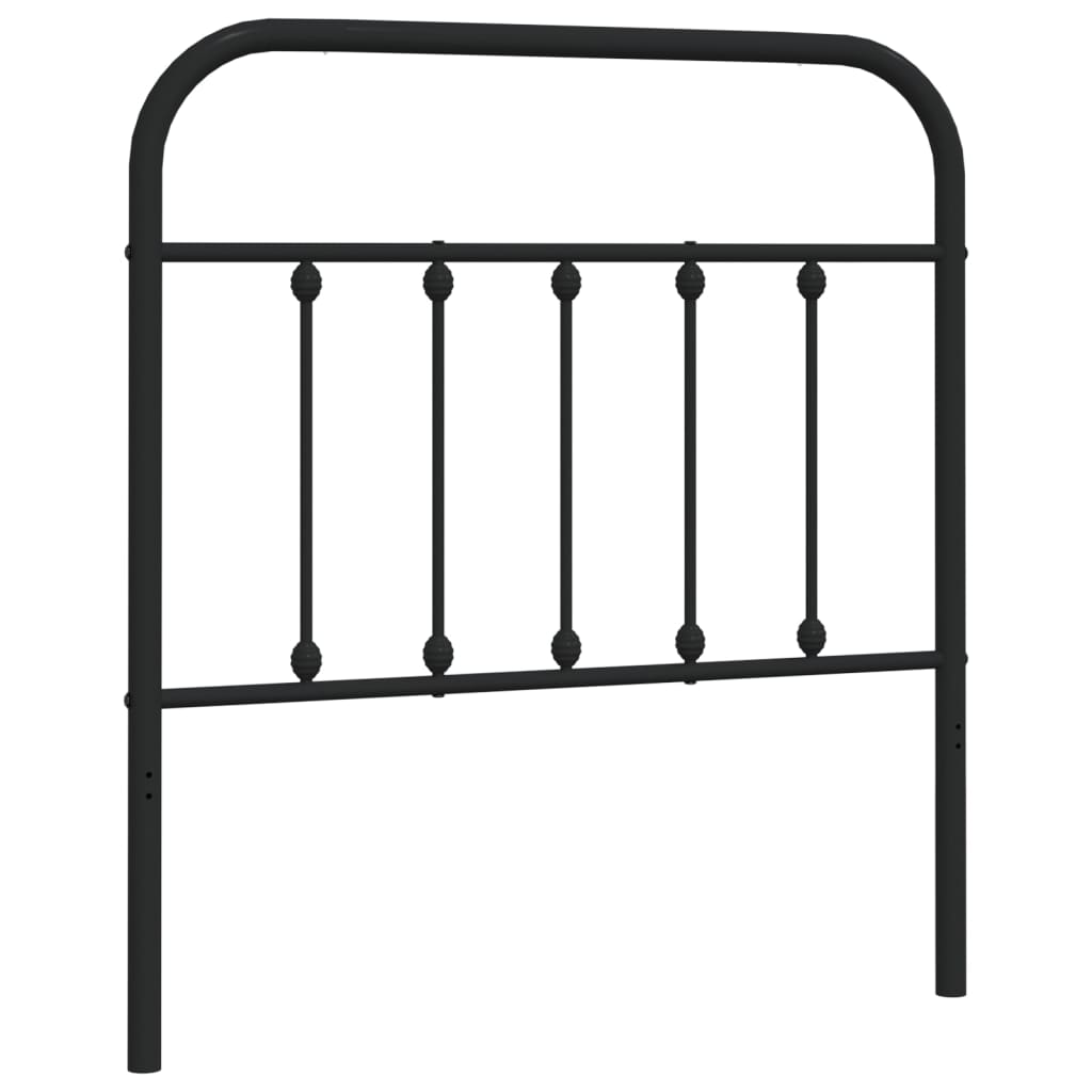 Ersatz-Kopfteil Metall Schwarz 90 cm