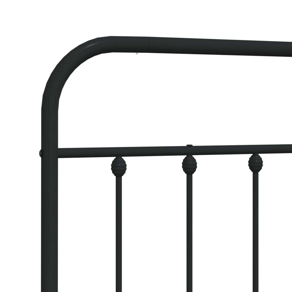 Ersatz-Kopfteil Metall Schwarz 90 cm