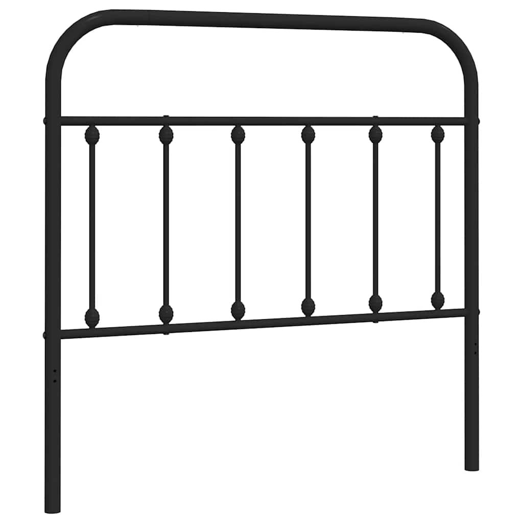 Ersatz-Kopfteil Metall Schwarz 100 cm