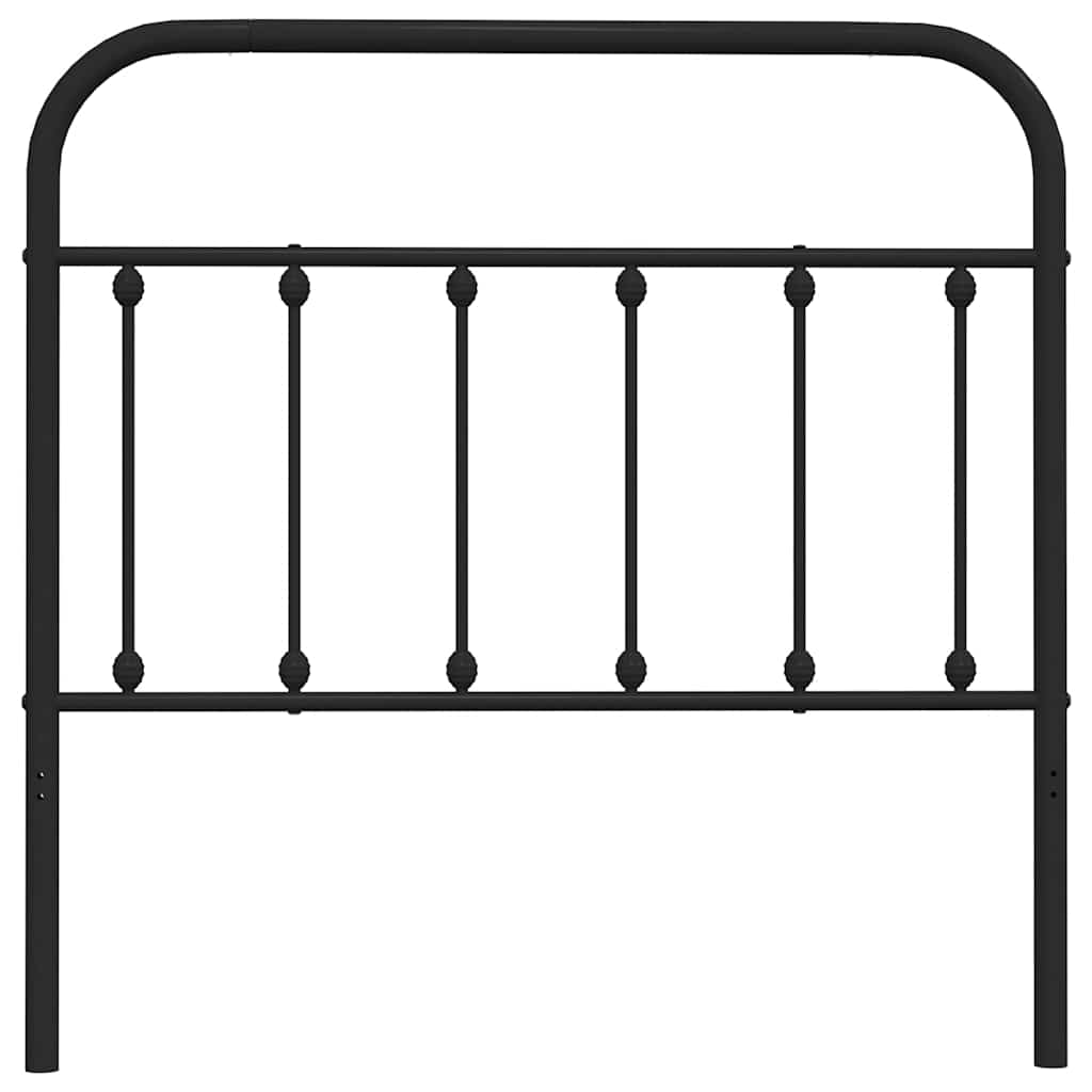 Ersatz-Kopfteil Metall Schwarz 100 cm