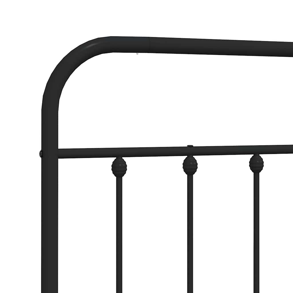 Ersatz-Kopfteil Metall Schwarz 100 cm