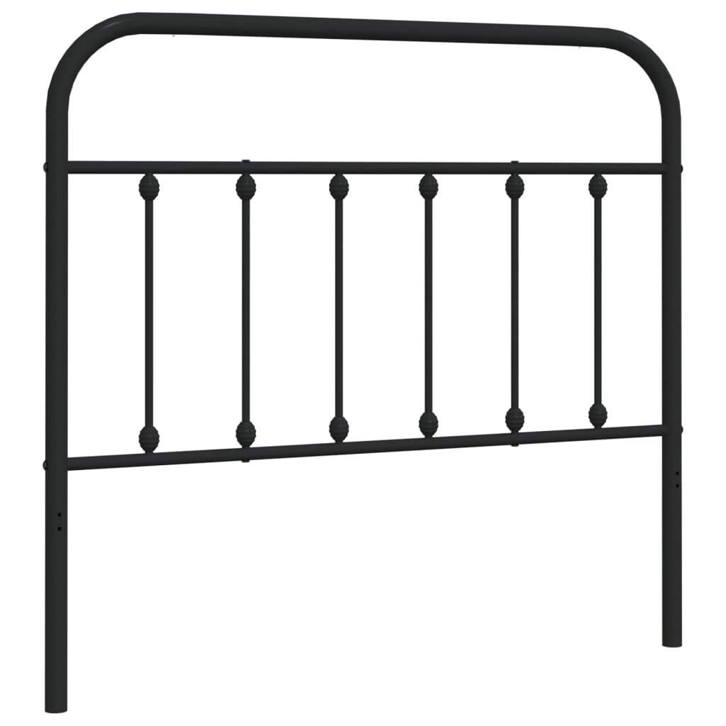 Ersatz-Kopfteil Metall Schwarz 107 cm