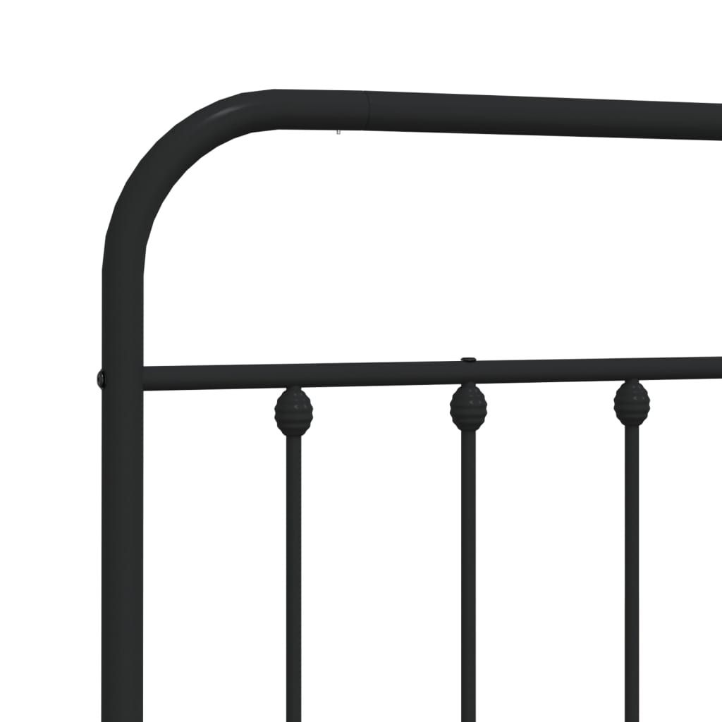 Ersatz-Kopfteil Metall Schwarz 107 cm