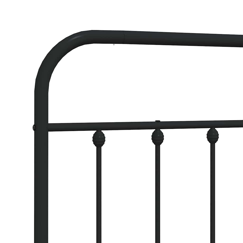 Ersatz-Kopfteil Metall Schwarz 135 cm