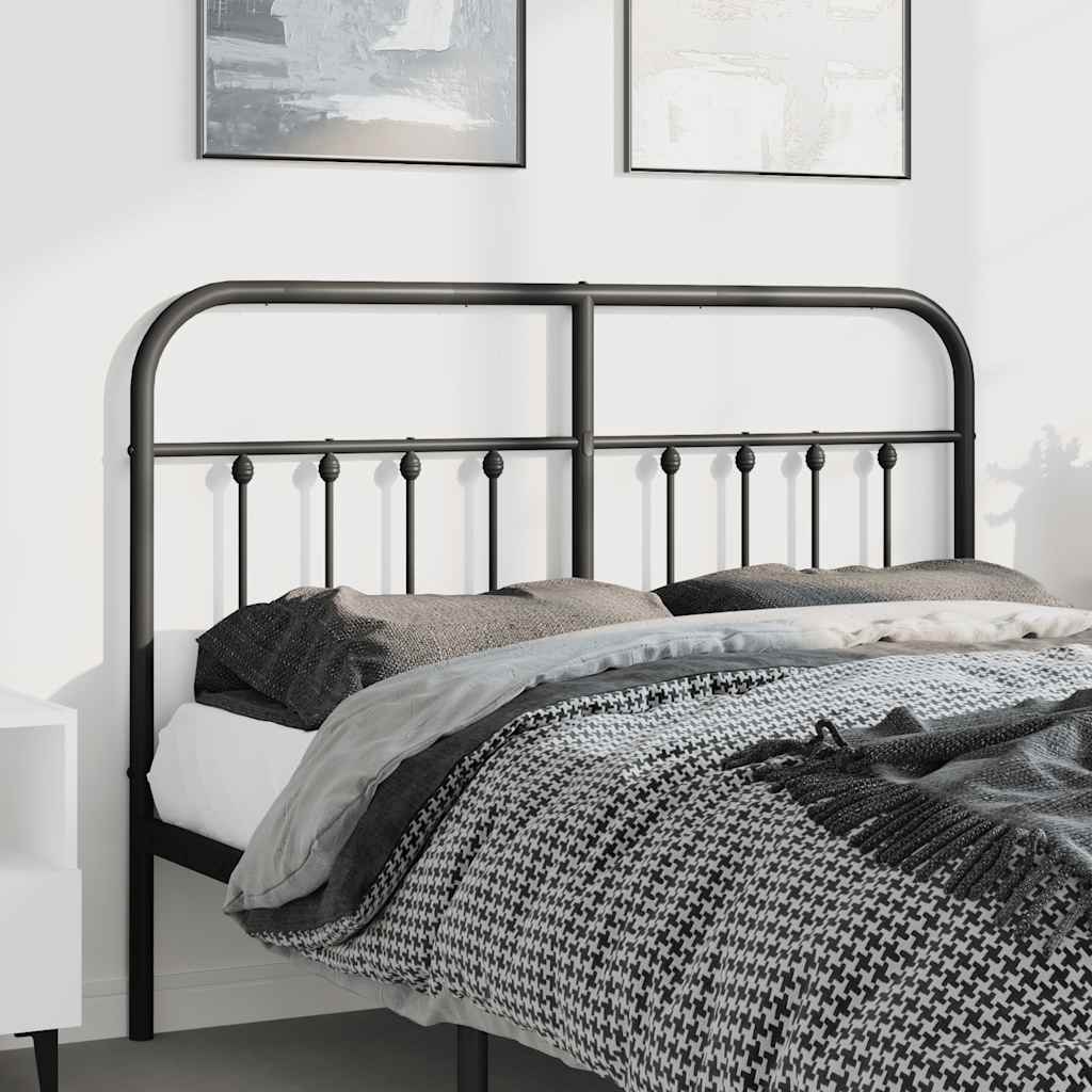 Ersatz-Kopfteil Metall Schwarz 135 cm