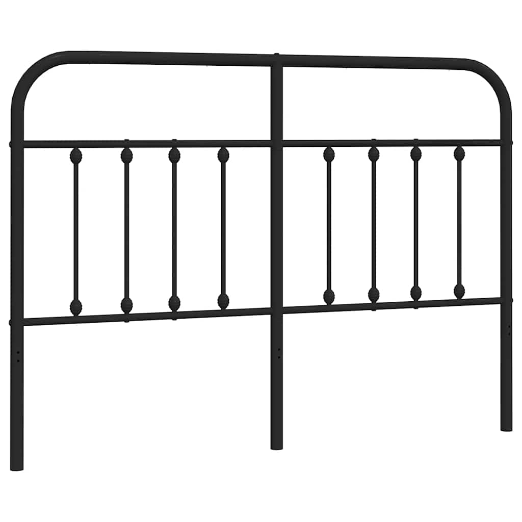 Ersatz-Kopfteil Metall Schwarz 150 cm