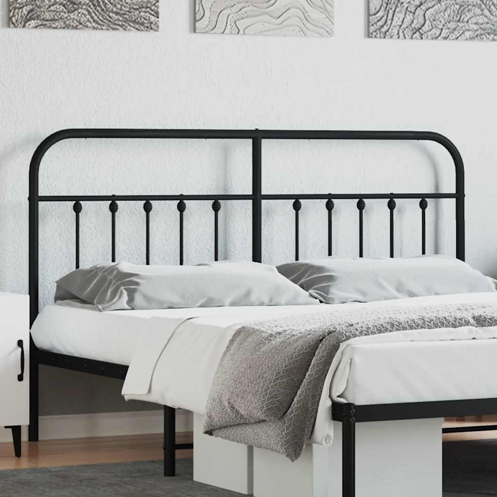 Ersatz-Kopfteil Metall Schwarz 160 cm