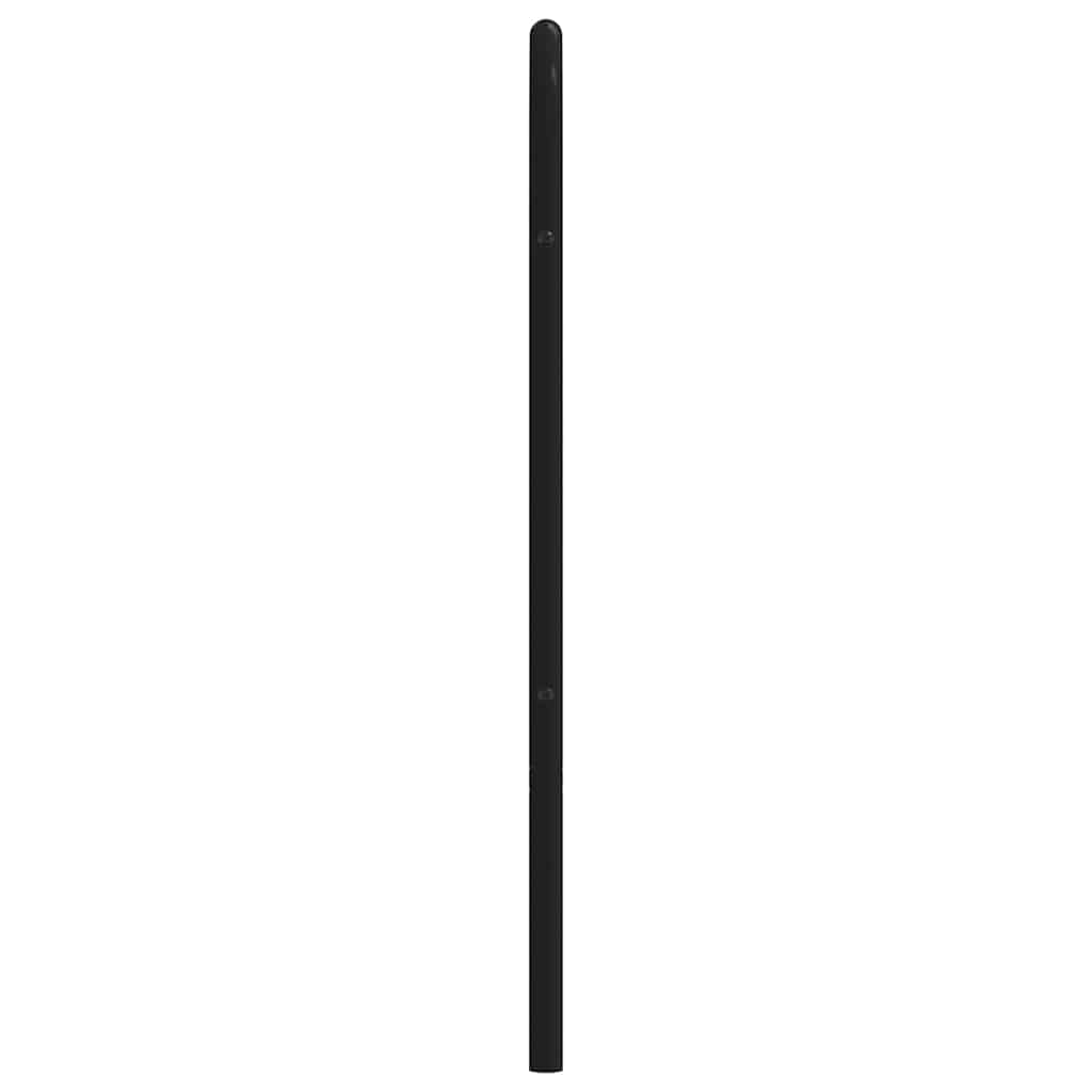 Ersatz-Kopfteil Metall Schwarz 180 cm