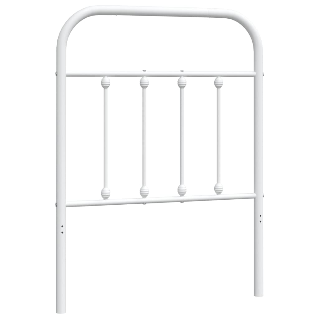Ersatz-Kopfteil Metall Weiß 75 cm