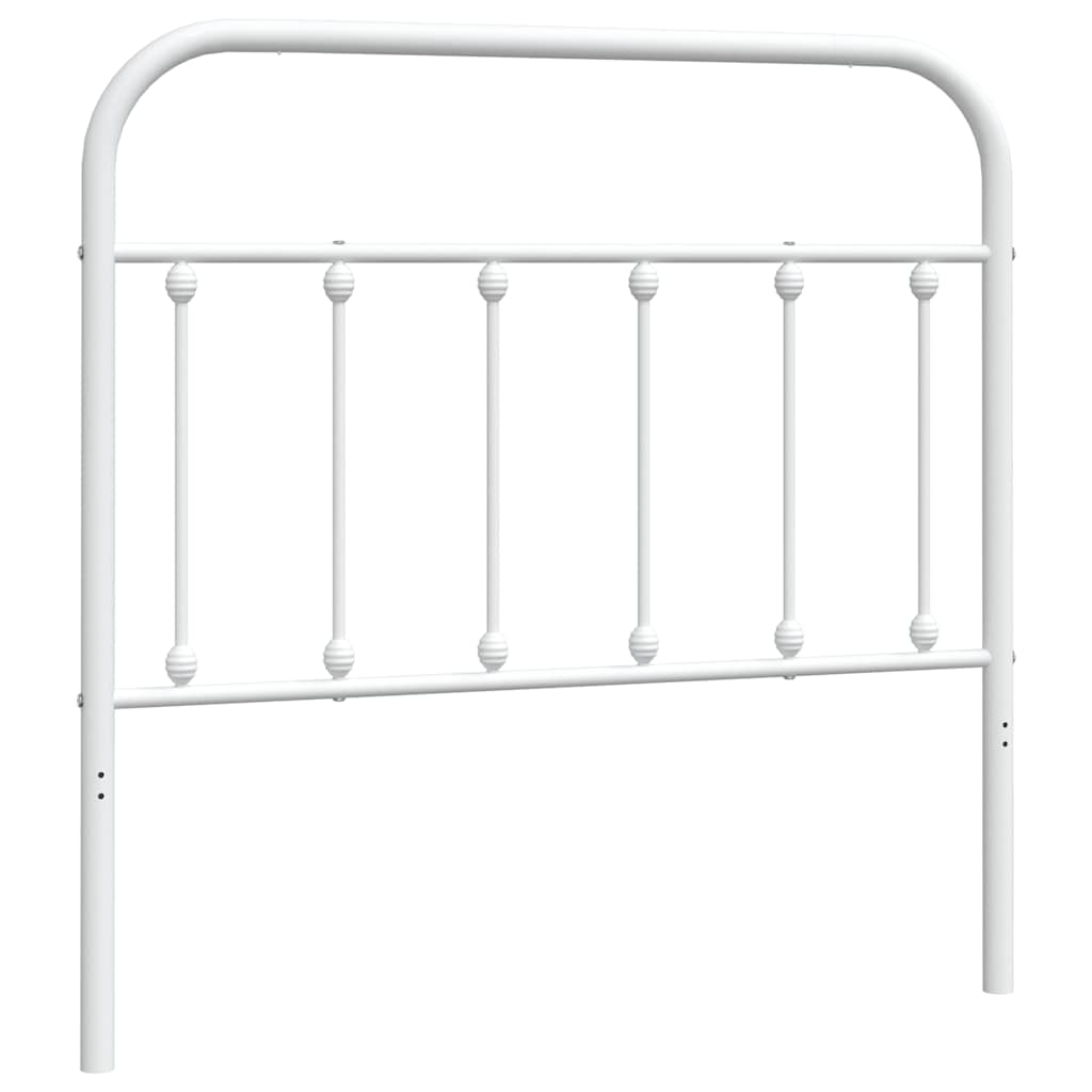 Ersatz-Kopfteil Metall Weiß 100 cm